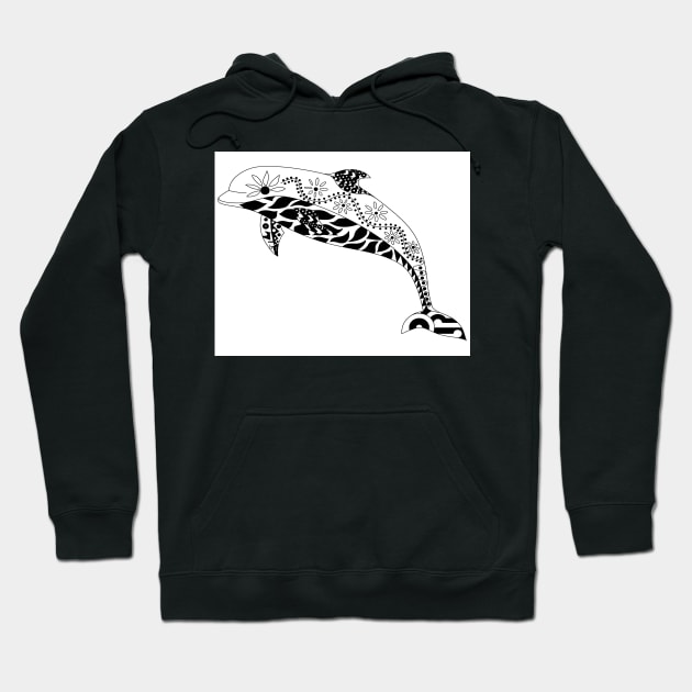 mexican dolphin delfin ecopop hasta el fin art Hoodie by jorge_lebeau